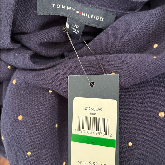 Tommy Hilfiger Dark Blue Knit with Gold Details - Picture 2 of 7